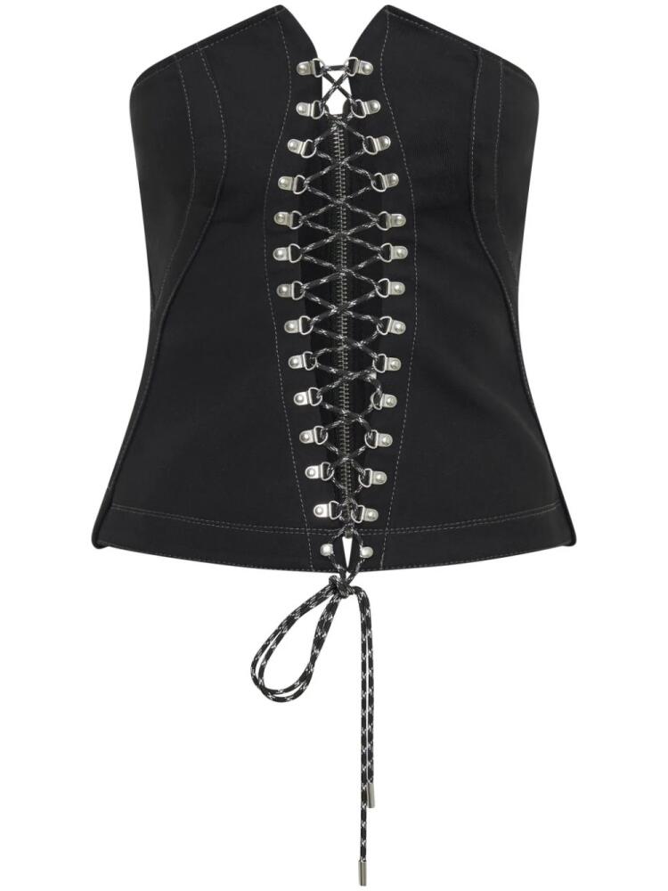 Dion Lee Hiking lace-up corset top - Black Cover