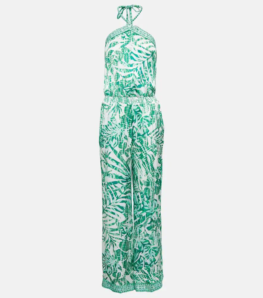 Poupette St Barth Isabelle printed halterneck jumpsuit Cover