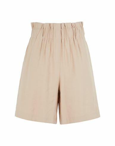 8 By Yoox Woman Shorts & Bermuda Shorts Beige Viscose, Polyester Cover