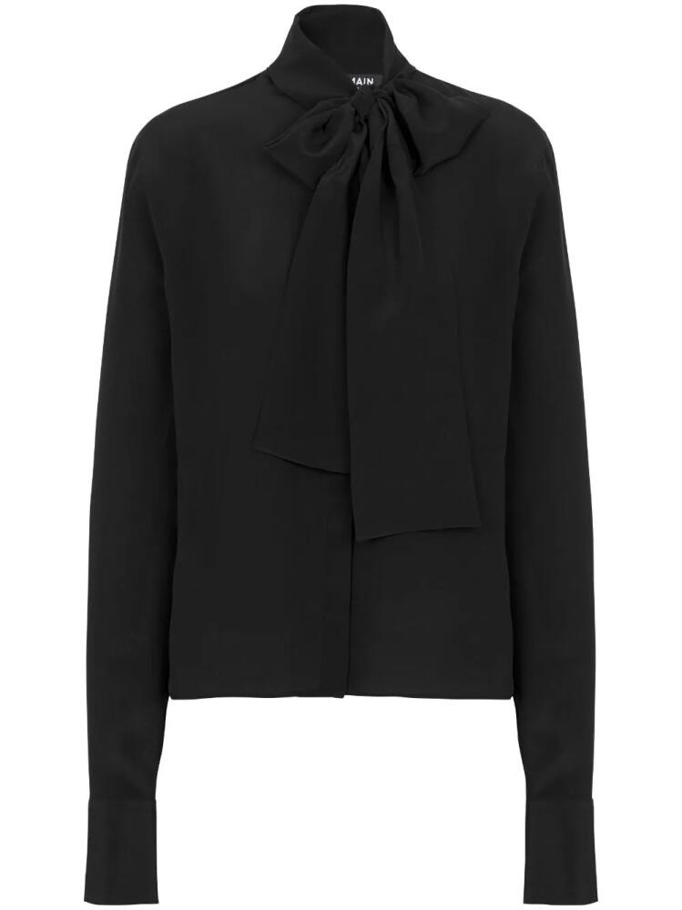 Balmain bow-detail buttoned blouse - Black Cover