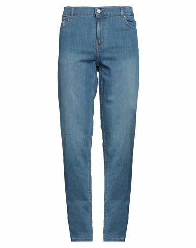 Trussardi Man Jeans Blue Cotton, Elastomultiester, Elastane Cover