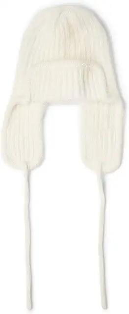 Free People Timber Fuzzy Knit Trapper (Cream) Caps Cover