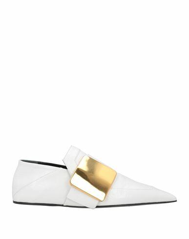 Jil Sander Woman Loafers White Leather Cover