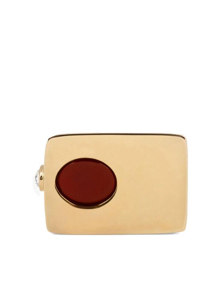 DRIES VAN NOTEN gemstone-embellished signet ring - Gold Cover