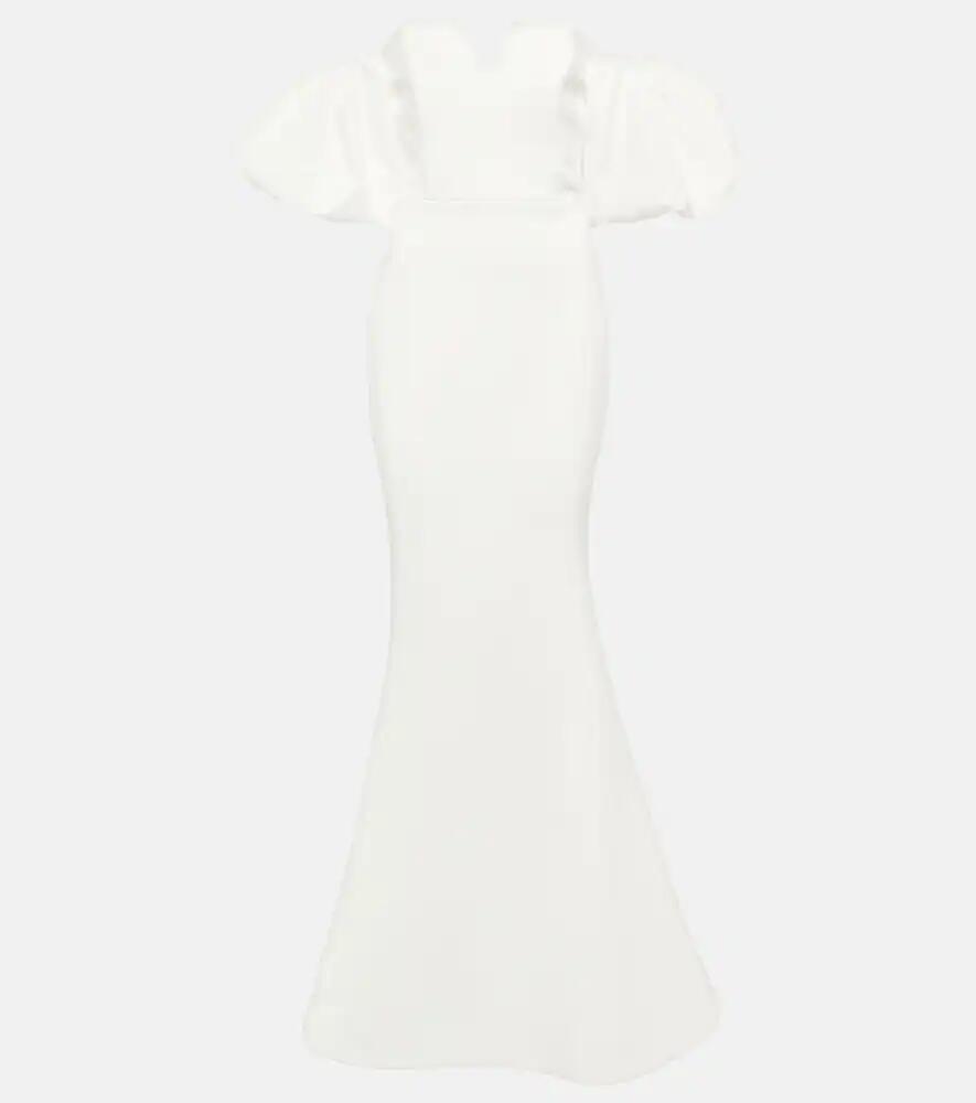 Rebecca Vallance Bridal Genevieve off-shoulder crêpe gown Cover