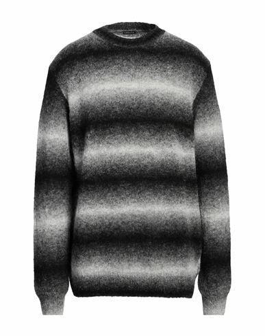 Retois Man Sweater Black Alpaca wool, Polyester Cover