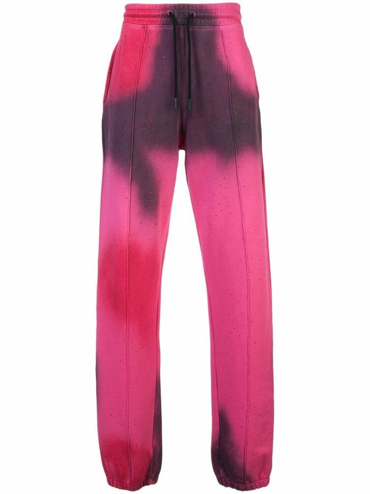 Off-White spray logo track pants - Pink Cover