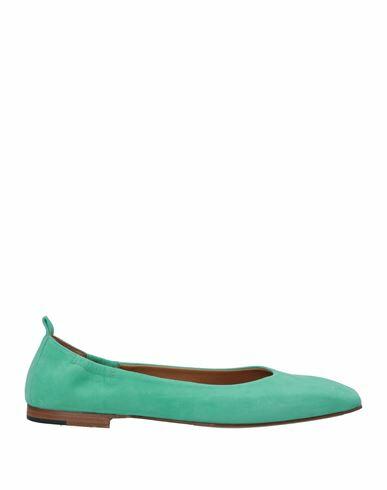 Pomme D'or Woman Ballet flats Light green Soft Leather Cover