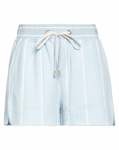 Eleventy Woman Shorts & Bermuda Shorts Sky blue Cotton, Viscose Cover