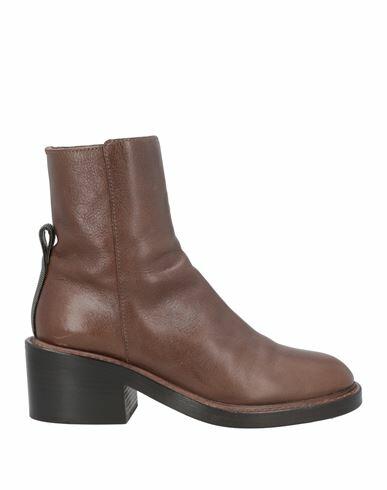 Brunello Cucinelli Woman Ankle boots Dark brown Leather Cover