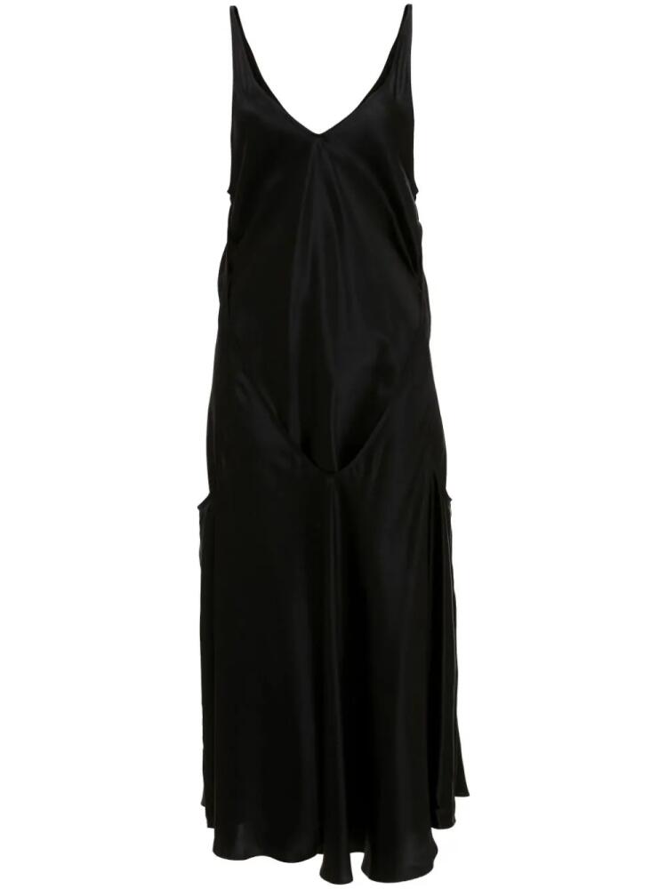 JW Anderson sleeveless silk midi dress - Black Cover