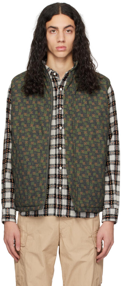 BEAMS PLUS Khaki MIL Puff Vest Cover