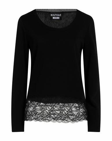 Boutique Moschino Woman Sweater Black Viscose, Polyamide Cover