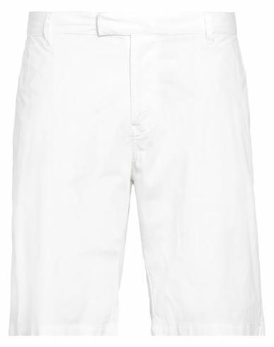 Harmont & Blaine Man Shorts & Bermuda Shorts White Cotton, Elastane Cover