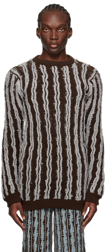 Isa Boulder Brown & Gray Cactus Sweater Cover