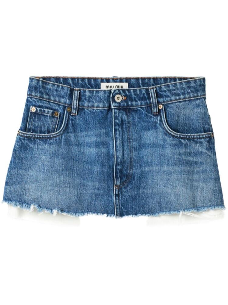 Miu Miu denim mini skirt - Blue Cover