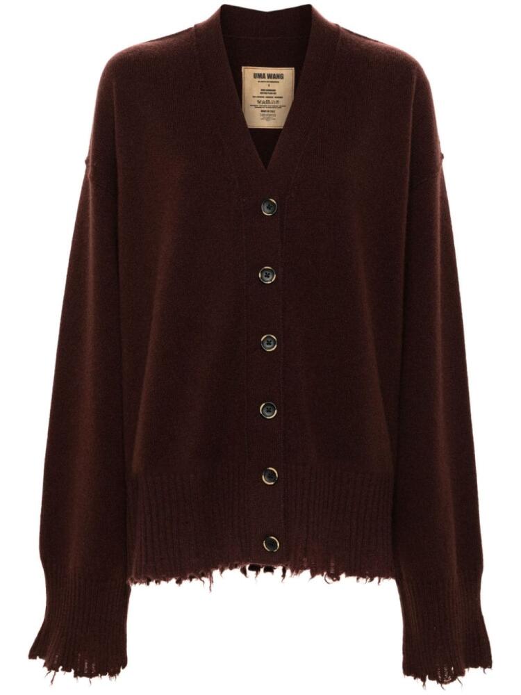 Uma Wang distressed cardigan - Brown Cover