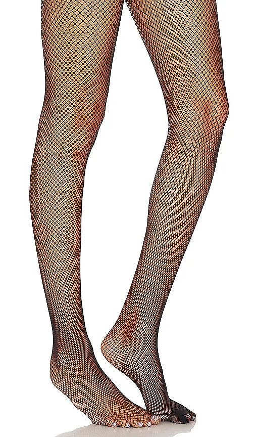 Stems Micro Fishnet Tights in Black Cover