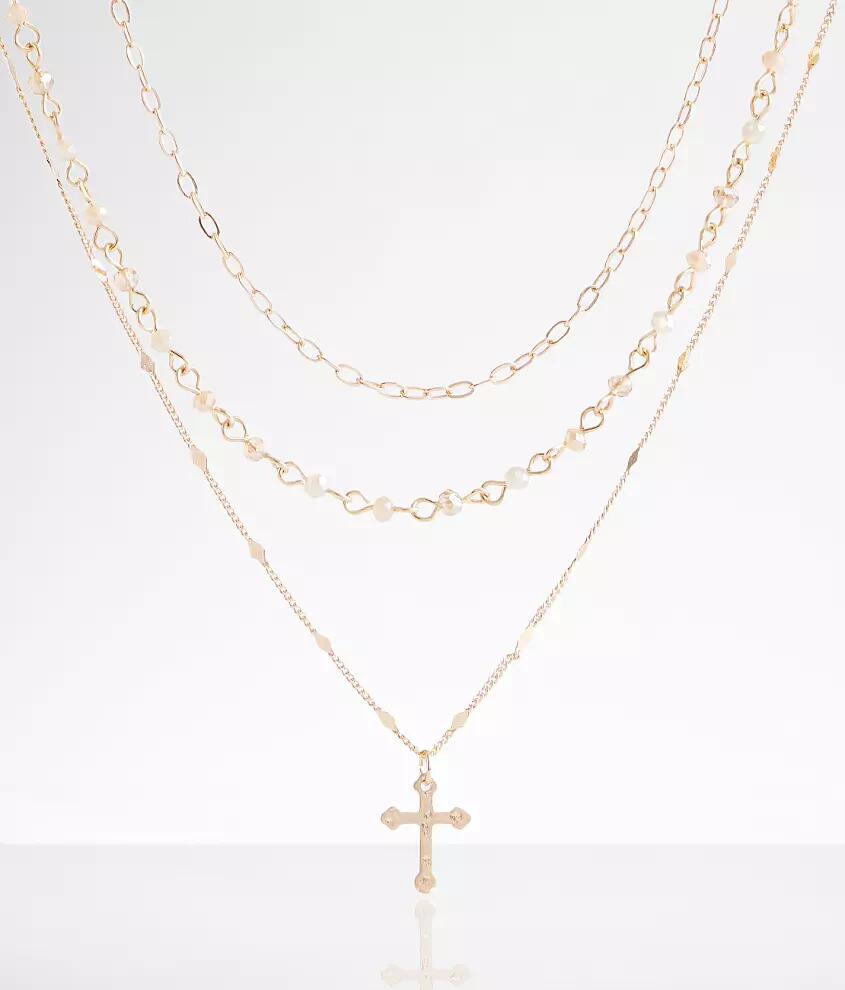 boutique by BKE 3 Pack Cross Necklace Set Cover