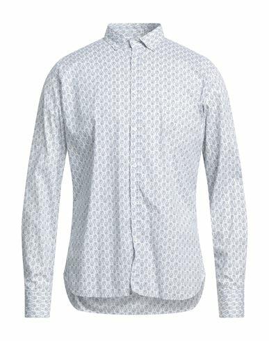 Aglini Man Shirt White Cotton, Elastane Cover