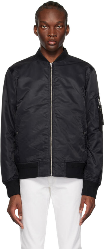 rag & bone Black Manston Bomber Jacket Cover