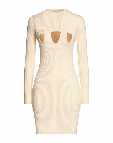 Isabelle Blanche Paris Woman Mini dress Apricot Acrylic, Polyester, Lyocell, Wool Cover