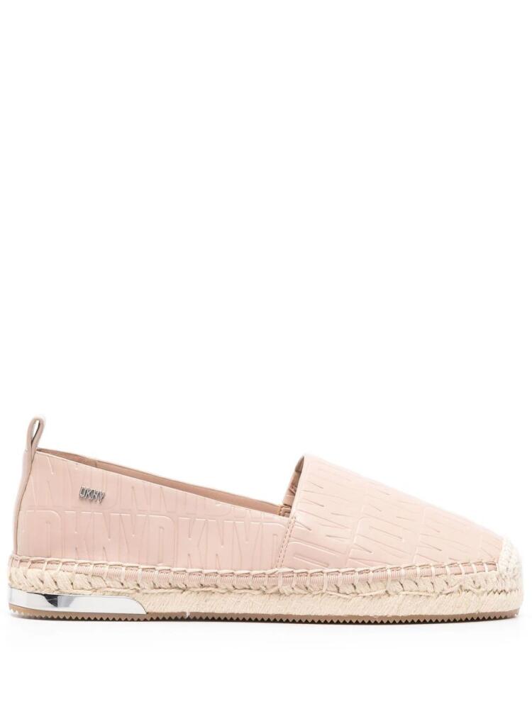 DKNY Makalina monogram-pattern espadrilles - Neutrals Cover