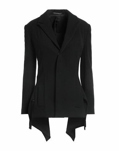 Yohji Yamamoto Woman Blazer Black Wool Cover