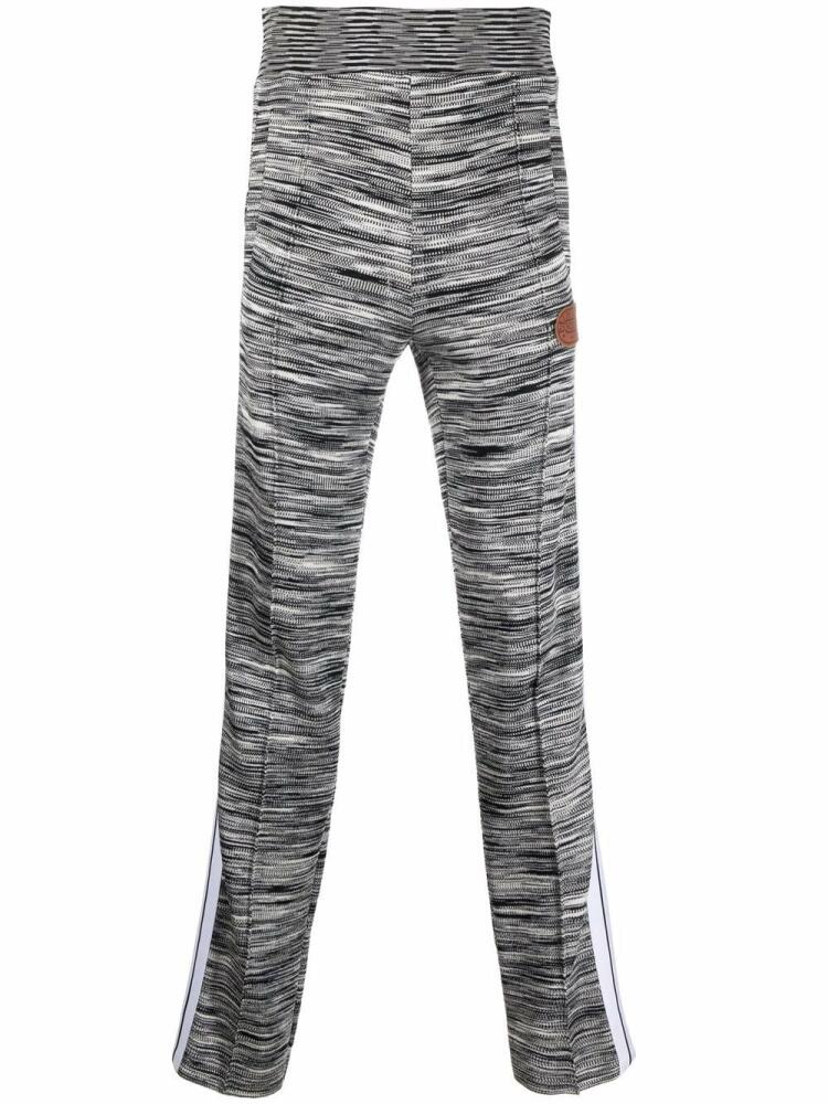 Palm Angels x Missoni melange knit track pants - Black Cover