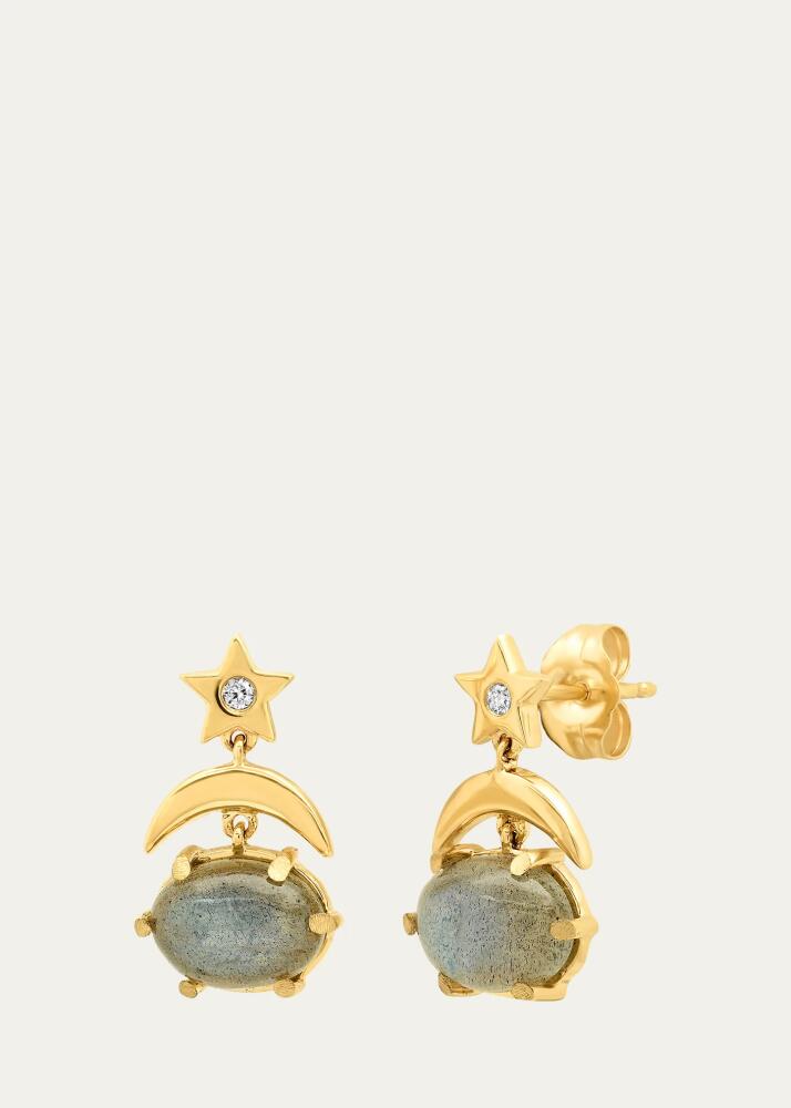 Andrea Fohrman Mini Cosmo Drop Earrings with Labradorite Cover