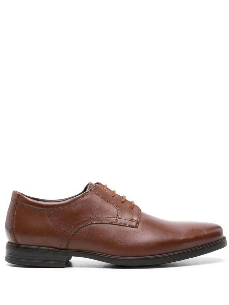 Clarks Howard leather Derby shoes - Brown Cover