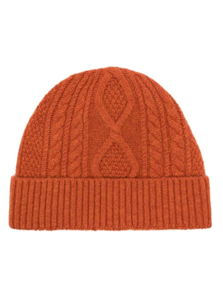 Ralph Lauren RRL Aran-knit cashmere beanie - Orange Cover