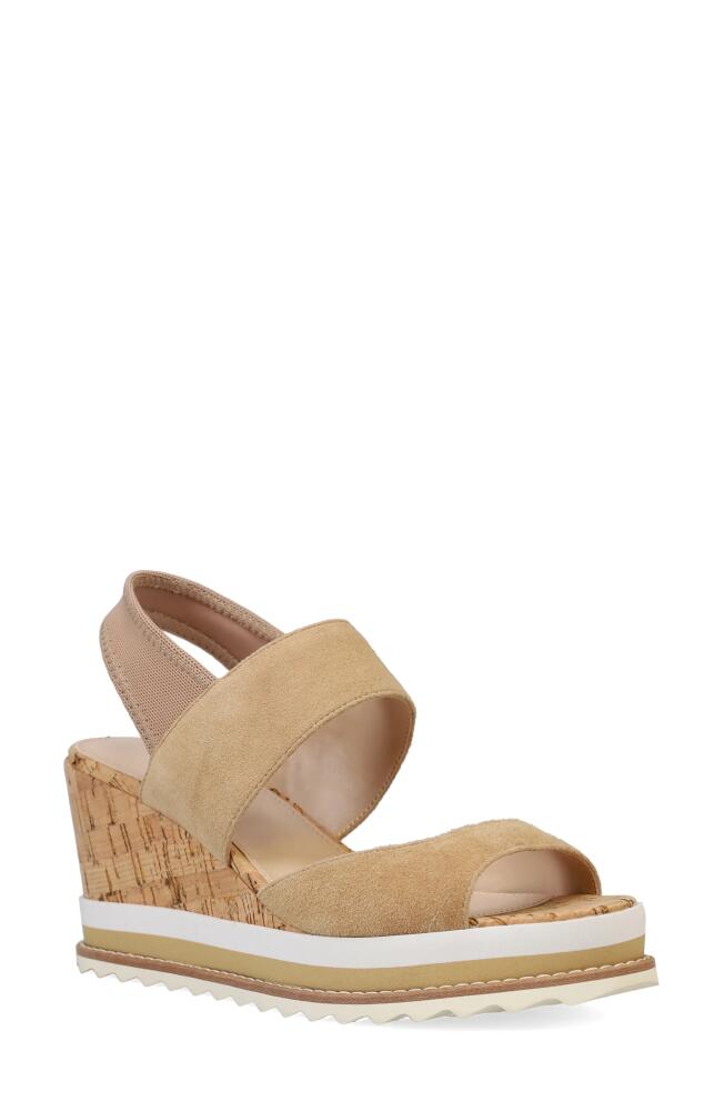 Pelle Moda Winta Platform Wedge Sandal in Latte Cover