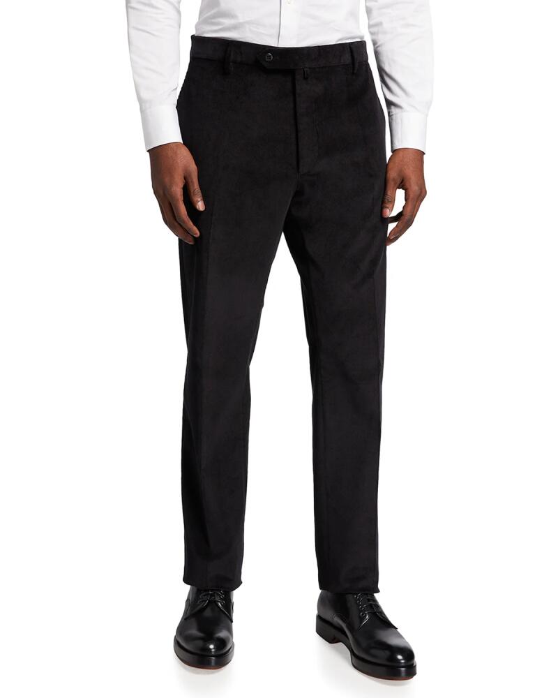 Zanella Men's Solid Corduroy Dress Pants Cover