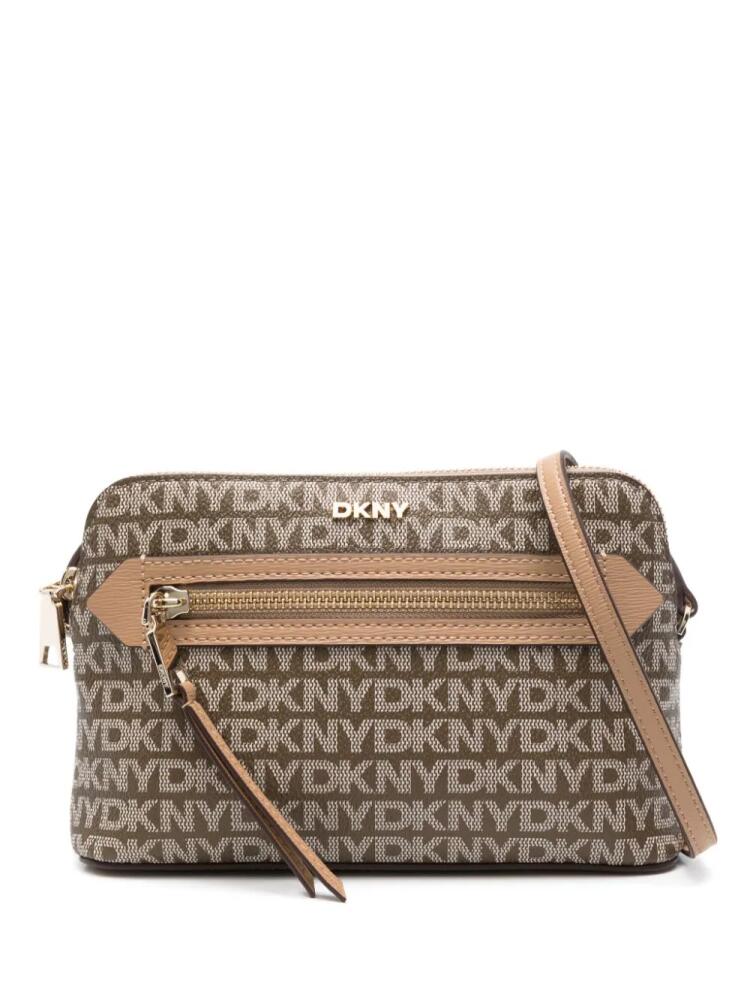 DKNY Bryant logo-print shoulder bag - Brown Cover