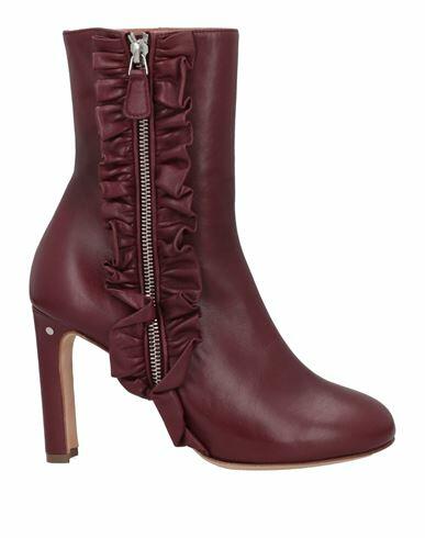 Laurence Dacade Woman Ankle boots Burgundy Soft Leather Cover