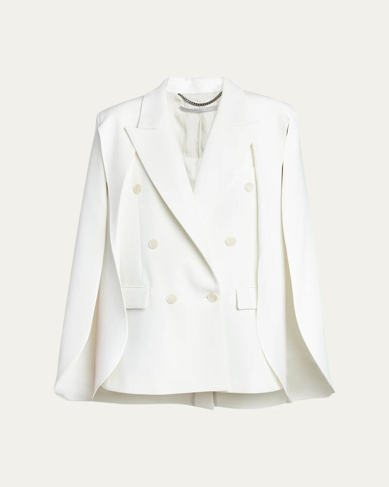 Stella McCartney Double-Breasted Tailored Cape Jacket Cover