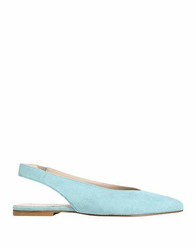 Ballerette Farnese Woman Ballet flats Sky blue Soft Leather Cover