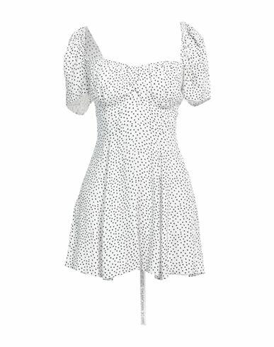 Mar De Margaritas Woman Mini dress White Viscose, Polyester Cover