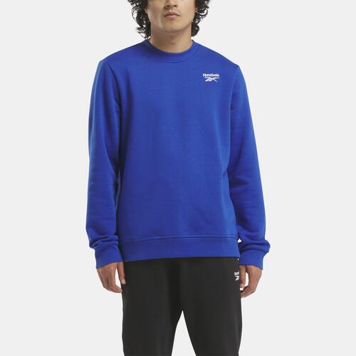 Reebok Identity Small Logo Fleece Crew - Mens Boundless Blue Cover