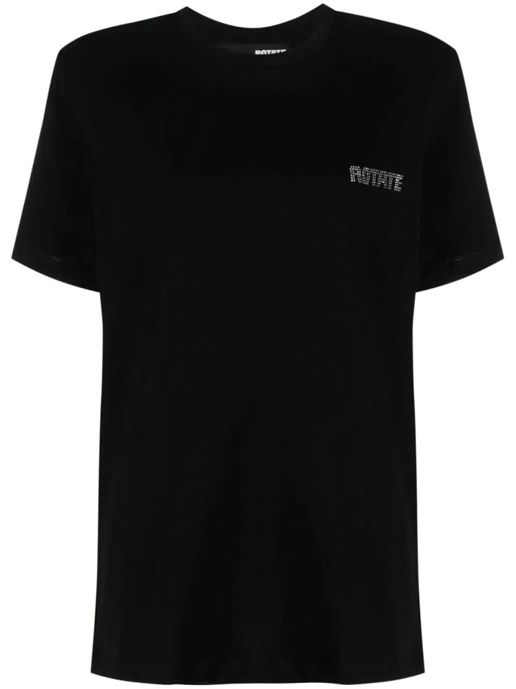 ROTATE BIRGER CHRISTENSEN logo-print organic cotton T-shirt - Black Cover