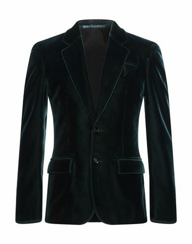 Bottega Veneta Man Blazer Dark green Viscose, Cupro, Elastane Cover