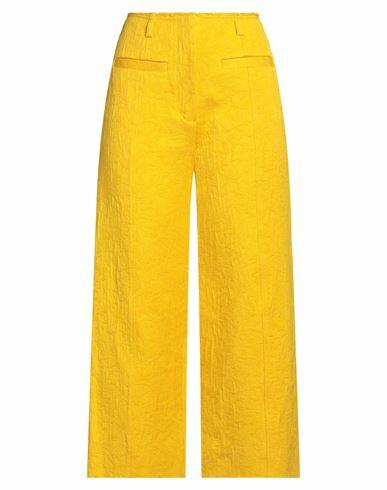 Proenza Schouler Woman Pants Ocher Cotton, Viscose Cover