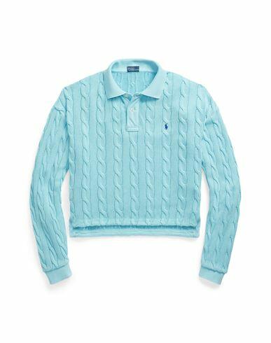 Polo Ralph Lauren Woman Sweater Sky blue Cotton Cover