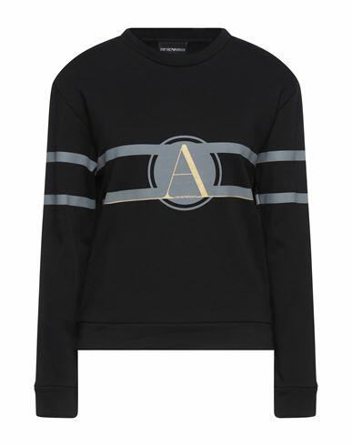 Emporio Armani Woman Sweatshirt Black Cotton Cover