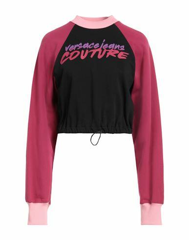 Versace Jeans Couture Woman Sweatshirt Black Cotton Cover