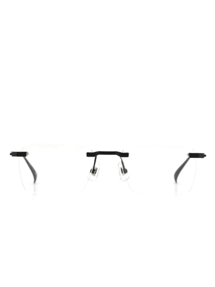 Dunhill rimless rectangle-lens glasses - Black Cover