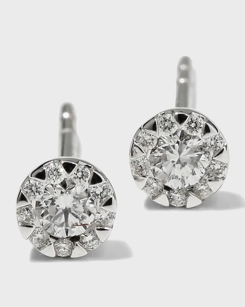 Memoire 18k White Gold Diamond Bouquet Stud Earrings, 0.20tcw Cover