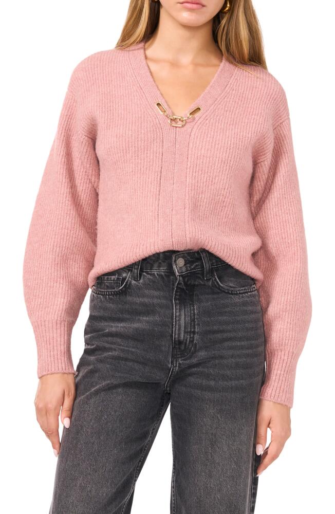 1.STATE Chain Detail Sweater in Cedar Rose Cover