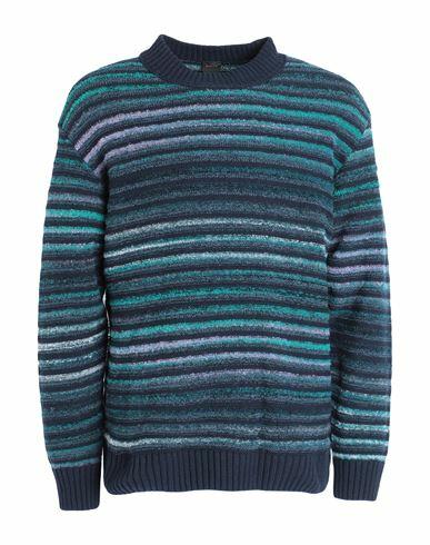 Hugo Man Sweater Midnight blue Synthetic fibers, Wool, Cotton, Polyamide, Alpaca wool Cover